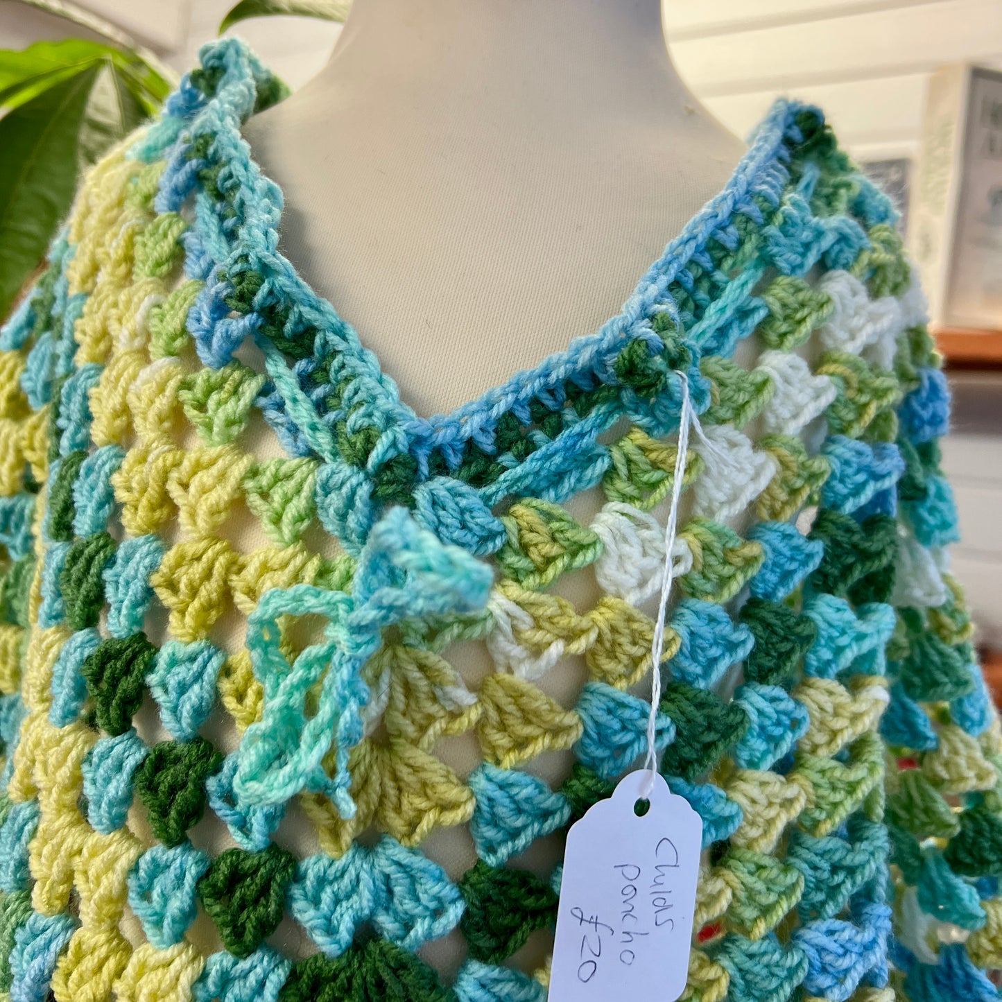 Child's Crochet Poncho - Size 6-10 years