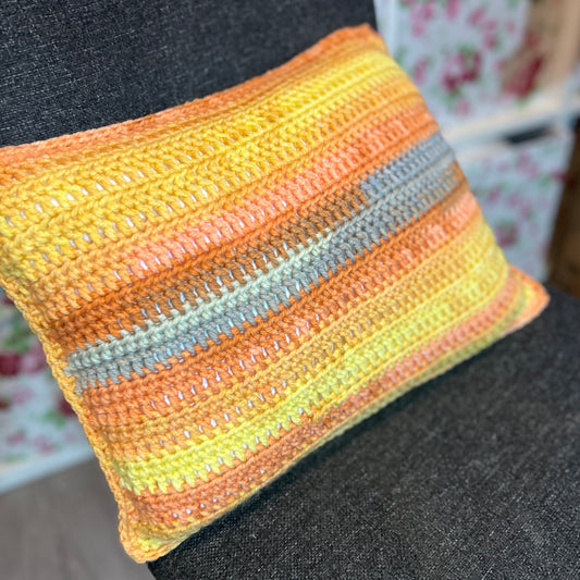 Crochet Cushion Cover & Duck Feather filled cushion