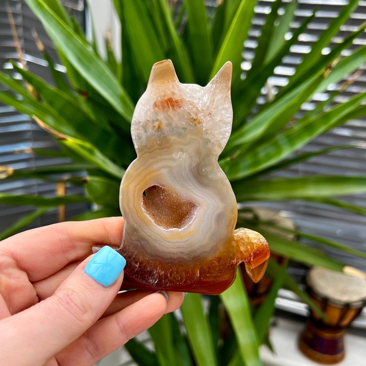 Agate Cats with Druzy