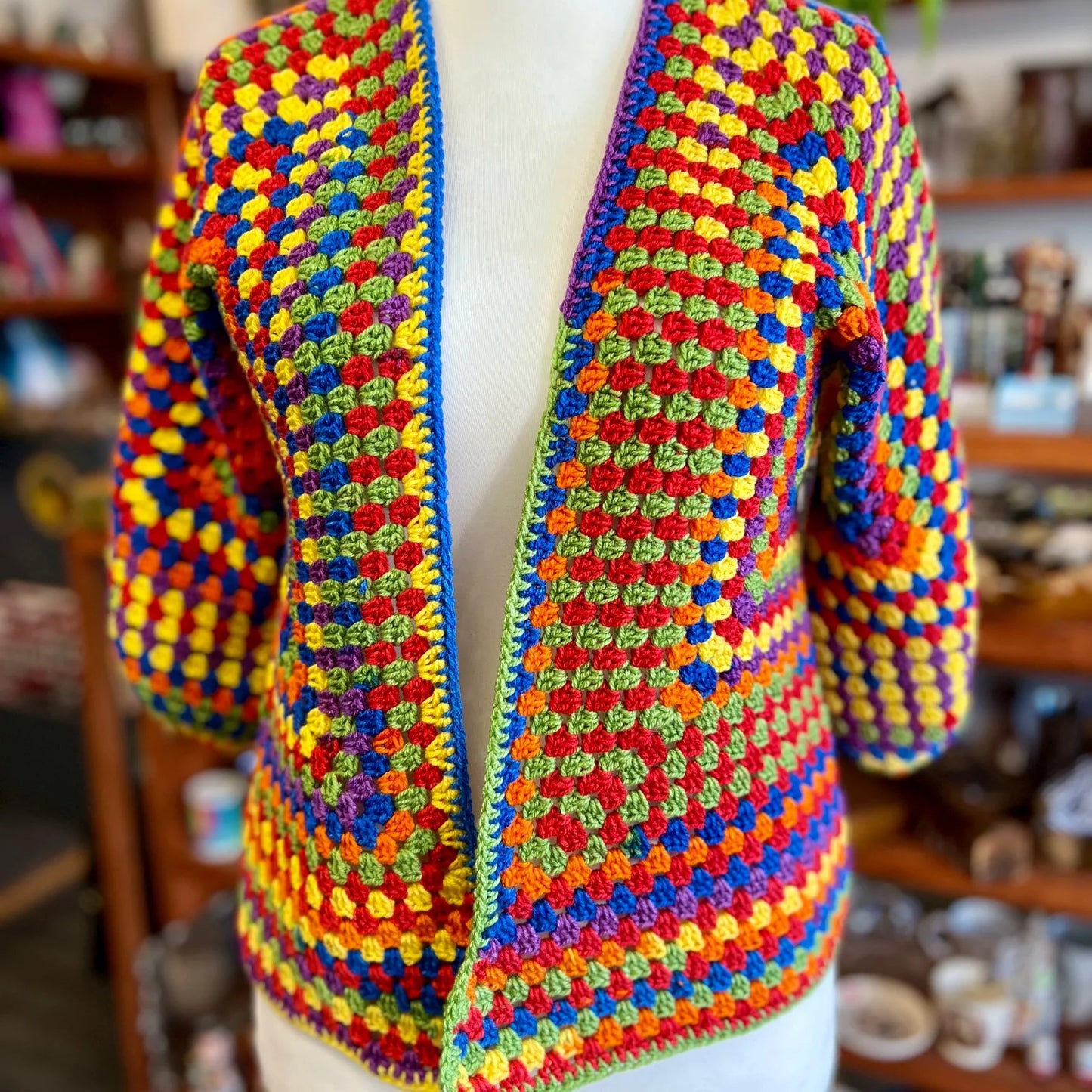 Hexagon Cardigan (Handmade Crochet)