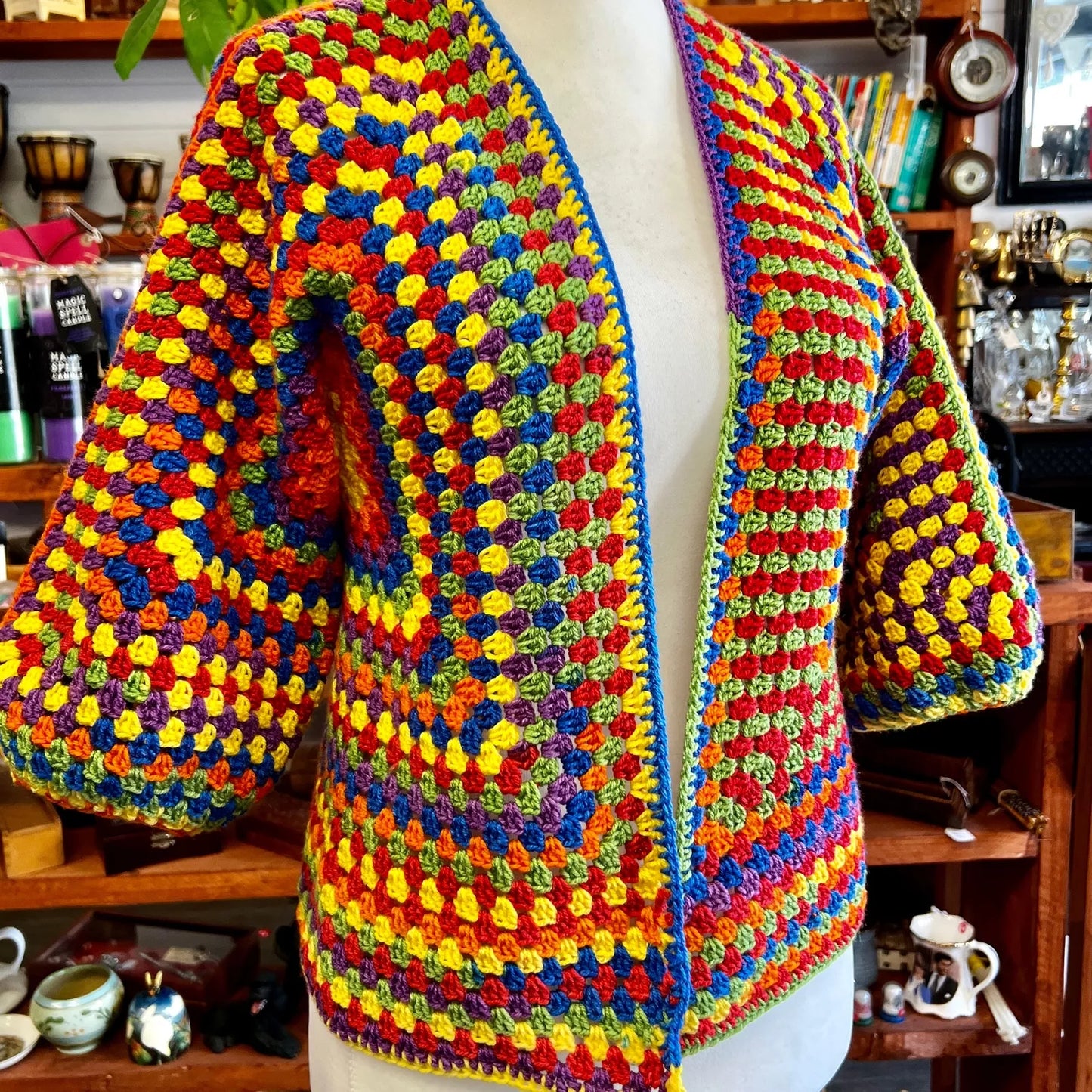 Hexagon Cardigan (Handmade Crochet)