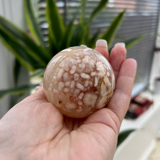 Flower Agate Spheres