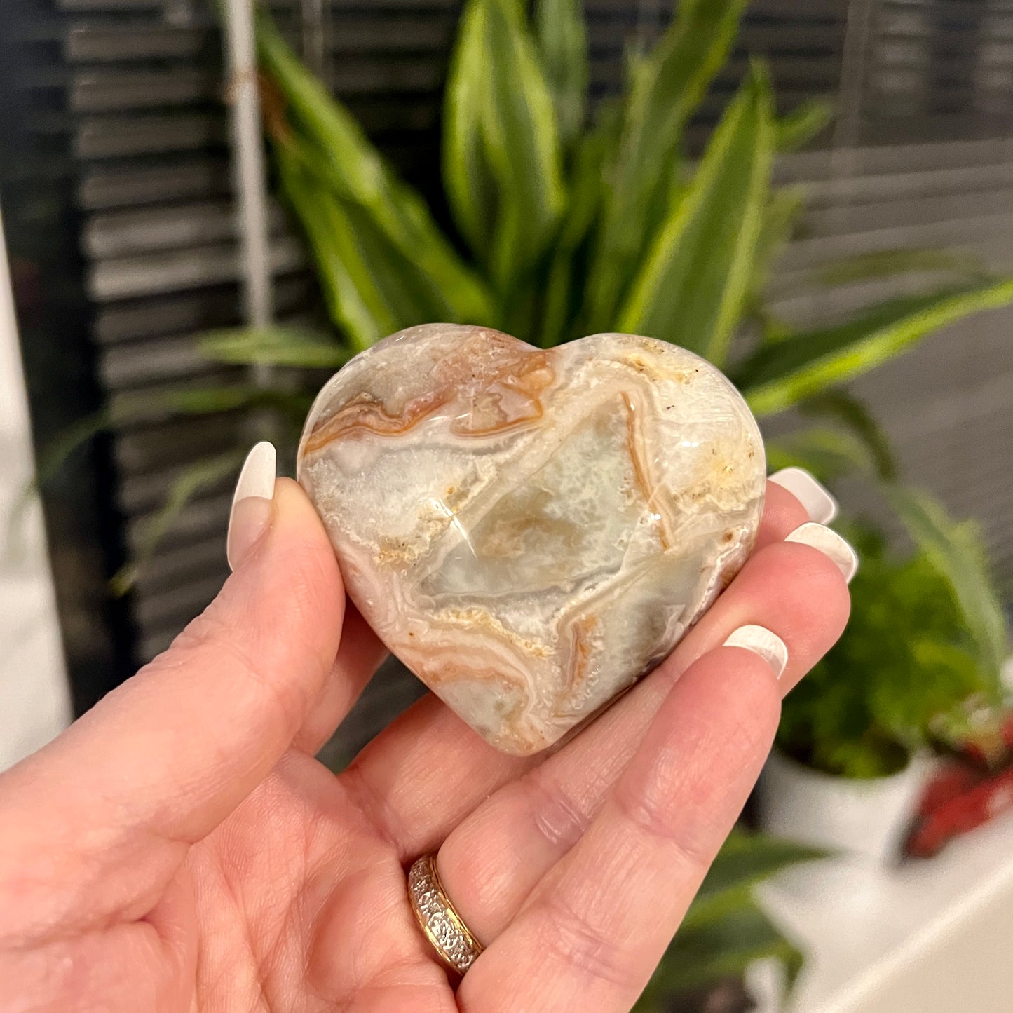 Crazy Lace Agate Hearts