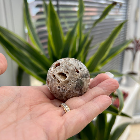 Ocean Jasper with Druzy Sphere